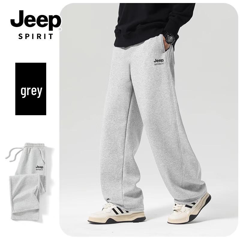 JEEP SPIRIT Men's Loose Straight-Leg Casual Sweatpants