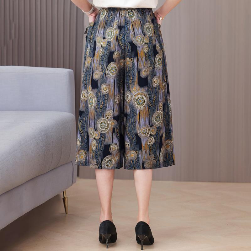 Sommer Weite Hosen Damenkleidung Übergröße Lässig Locker Vintage High Waist Hosen