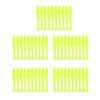 50PCS 5cm Soft Plastic Fishing Lures T tail Grub Worm Baits Fish Tackle Accessory Pink