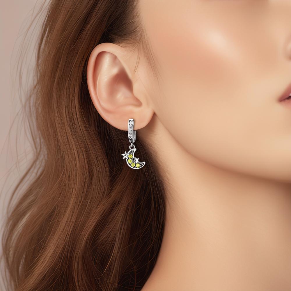 Original Copper Star & Moon Charms Earrings Ring Beads Pendant Fit Bracelet Necklace Diy Fine Jewelry Gift