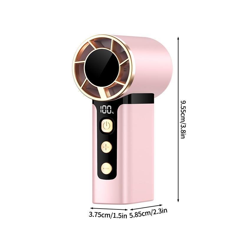 Mini Bladeless Handheld Fan USB Rechargeable Hand Fan Portable Personal Highspeed Fans Electric Eyelash Fan for Camping Outdoor