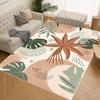 Boho Pink Green Botanical Area Rug Large Tropical Leaf Design For Living Room Bedroom And Natural Modern Home Decor