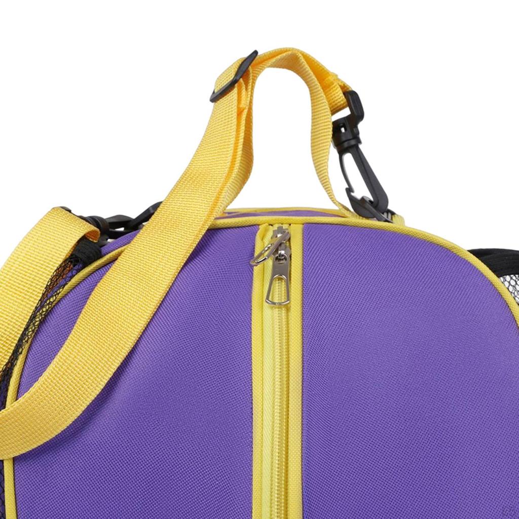 Basketball Tote Bag with Adjustable Strap And Mesh Pockets