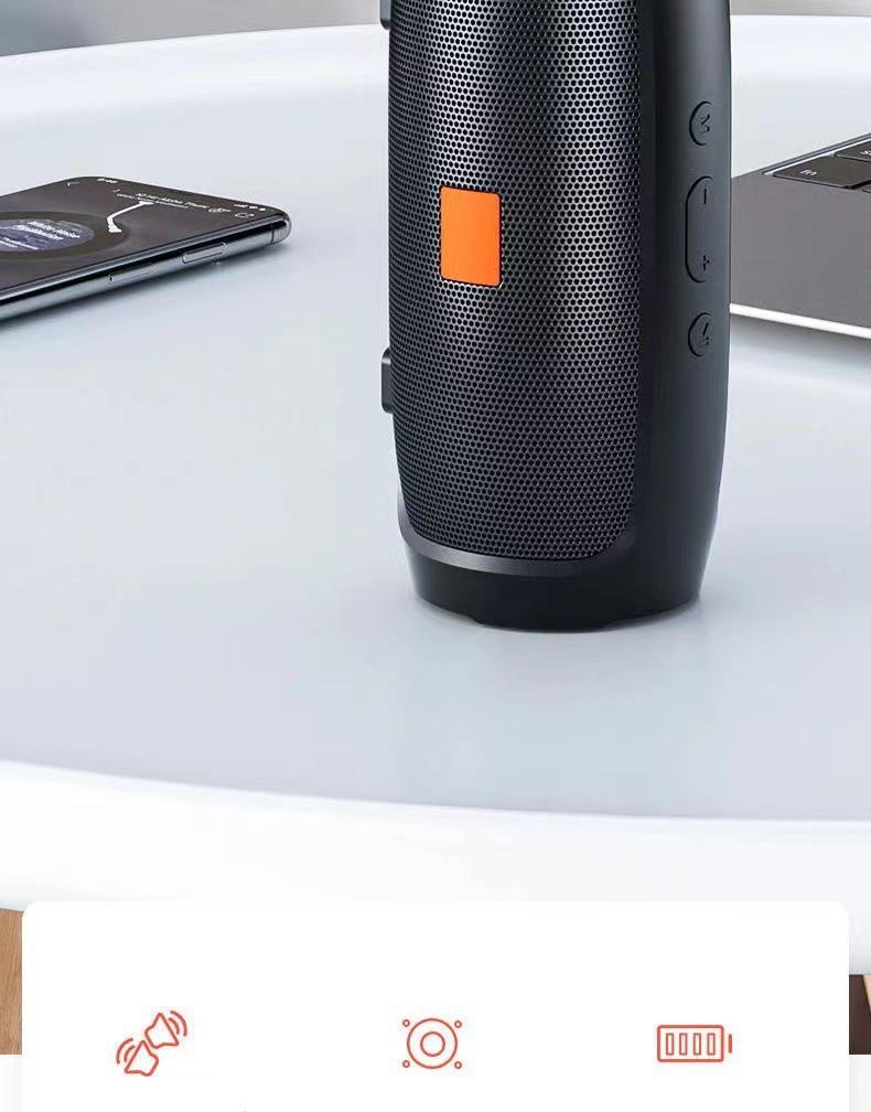 007 Portable Bluetooth Speaker - Home/Outdoor Subwoofer, Voice Broadcast, Mini Karaoke