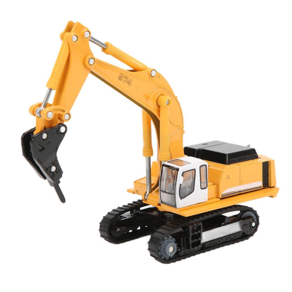 1:87 Crusher Engineering Vehicle Model Simulation Alloy Children Toy Car for Kids Gift Home Decoration