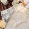 Ladies Summer Pure Sexy Lace Dot Mesh Comfortable Breathable Skin Friendly Waist Triangle Briefs