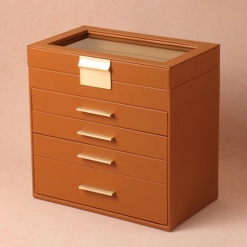 Boîte à Bijoux Deluxe Multi-Couches pour Boucles d'Oreilles, Bagues, Colliers & Bracelets - Cadeau d'Anniversaire Parfait