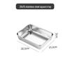 Food Grade Stainless Steel Rectangular Tray for Tiramisu or Cooked Foods