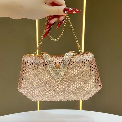 Abendtasche, Dinner-Tasche, Clutch, Cheongsam-Tasche mit Kette, Handtasche, Umhängetasche