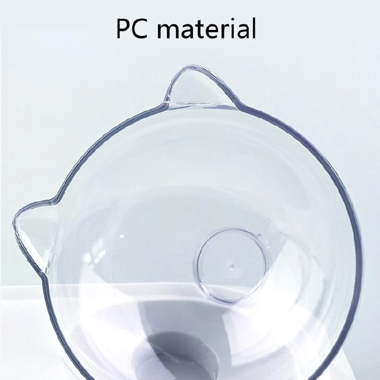 Elevated Cats Bowl 15° Slanted Plastic Double Bowls Stand Set for Cats and Pu