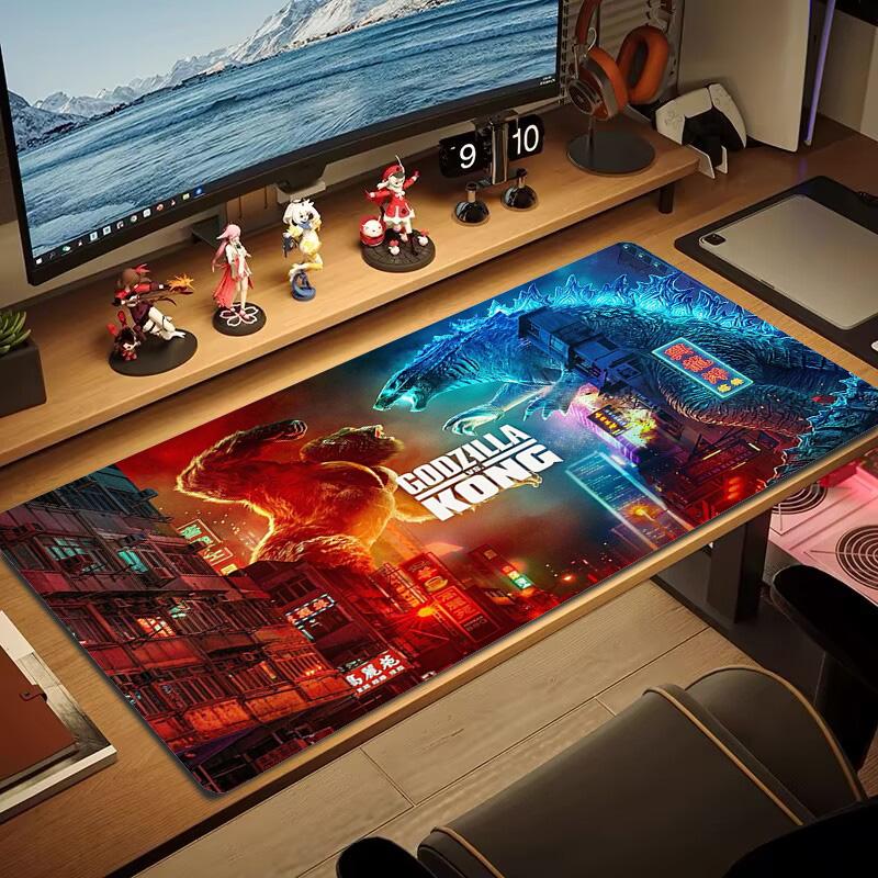 Tapis de souris Super Kong Couleur Grand Coussin de Table de Jeu Antidérapant pour Ordinateur Portable Tablette Grand Tapis de Souris Tapis XXL Mini PC Tapis de Jeu Avec bordure à verrouillage