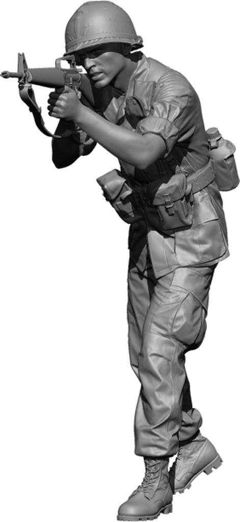 H3 Models Scale Modern American Vietnam Soldier 3D Printer Kit HS35101 1/35 "Stop!" (Human)