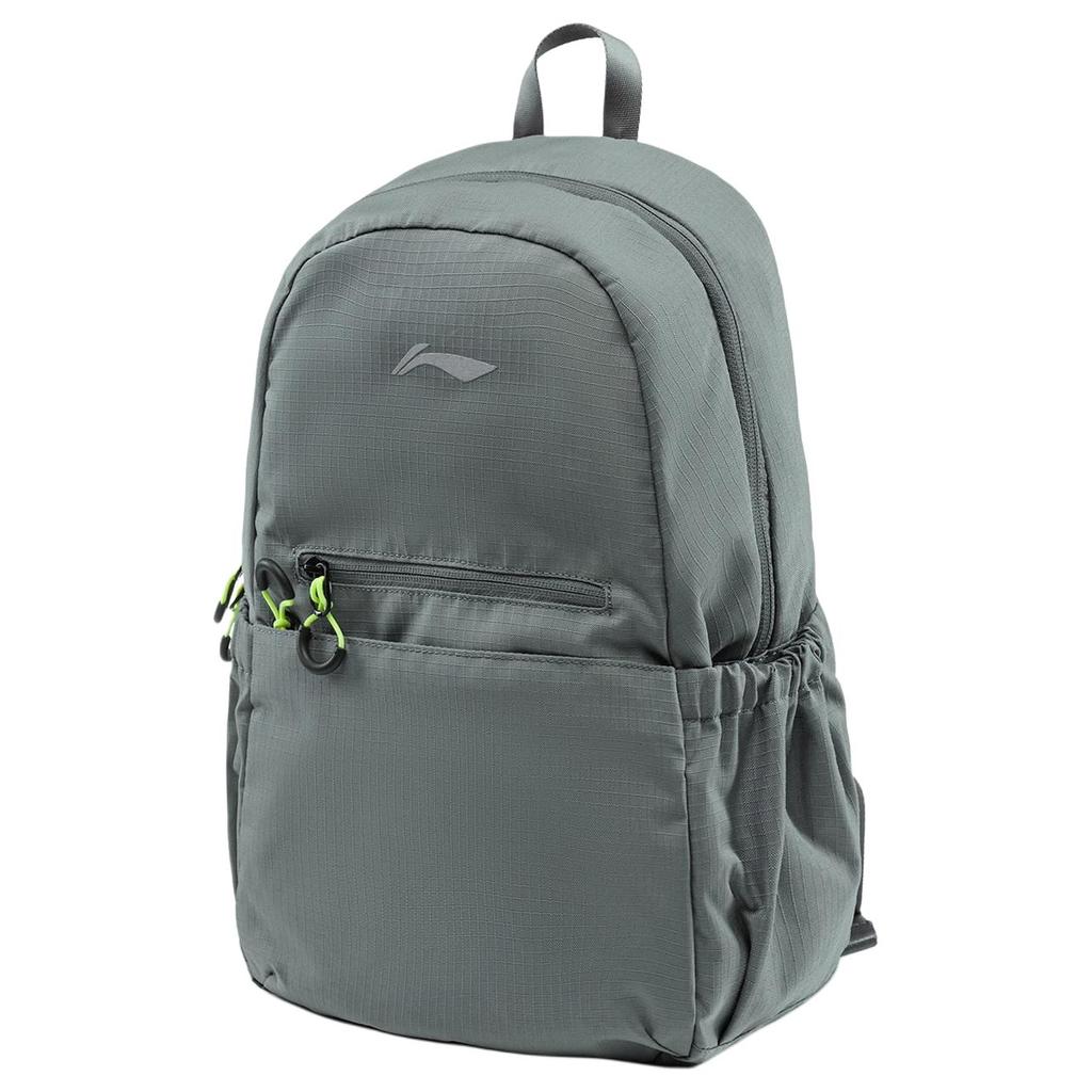 Li Ning Running Collection Polyester Backpack Unisex Shadow Gray ABSU109-1