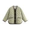 Chuyu Women's Retro Corduroy Quilted Padded Jacket