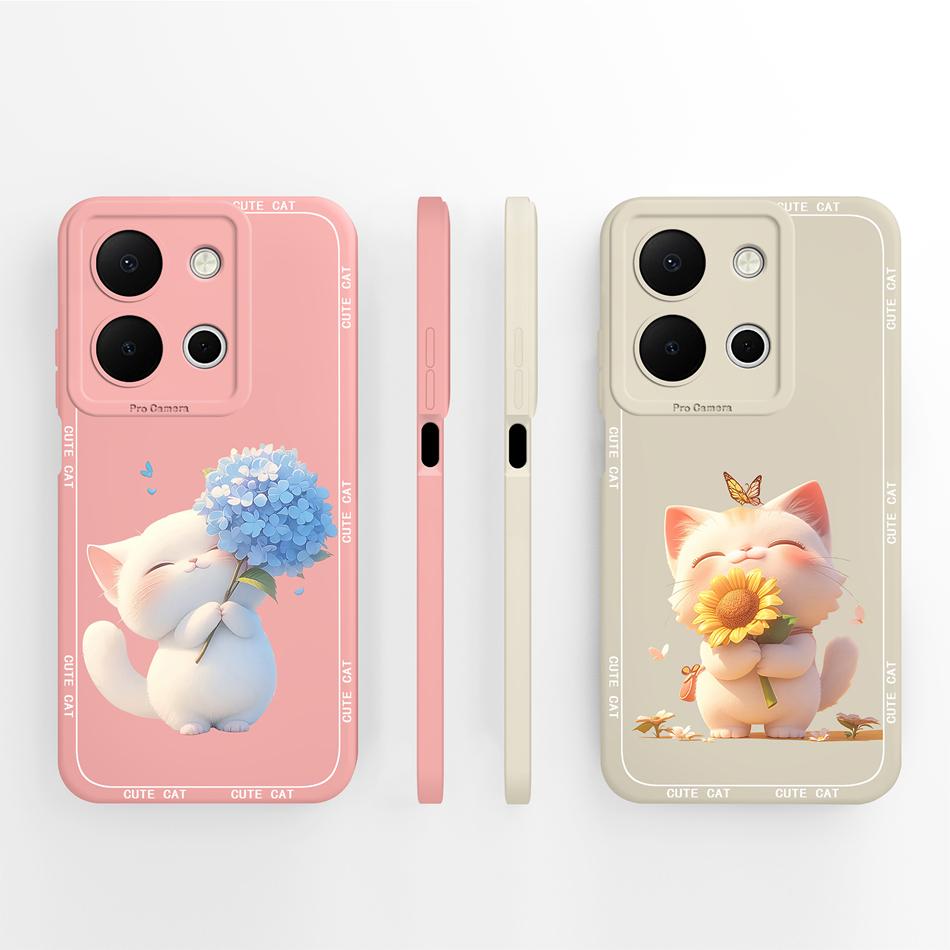 For Vivo Y36 4G 5G Case Soft Candy Painted Cover For Vivo Y 36 Premium Liquid Silicone Anti Drop Full Protection Back Cover Gift