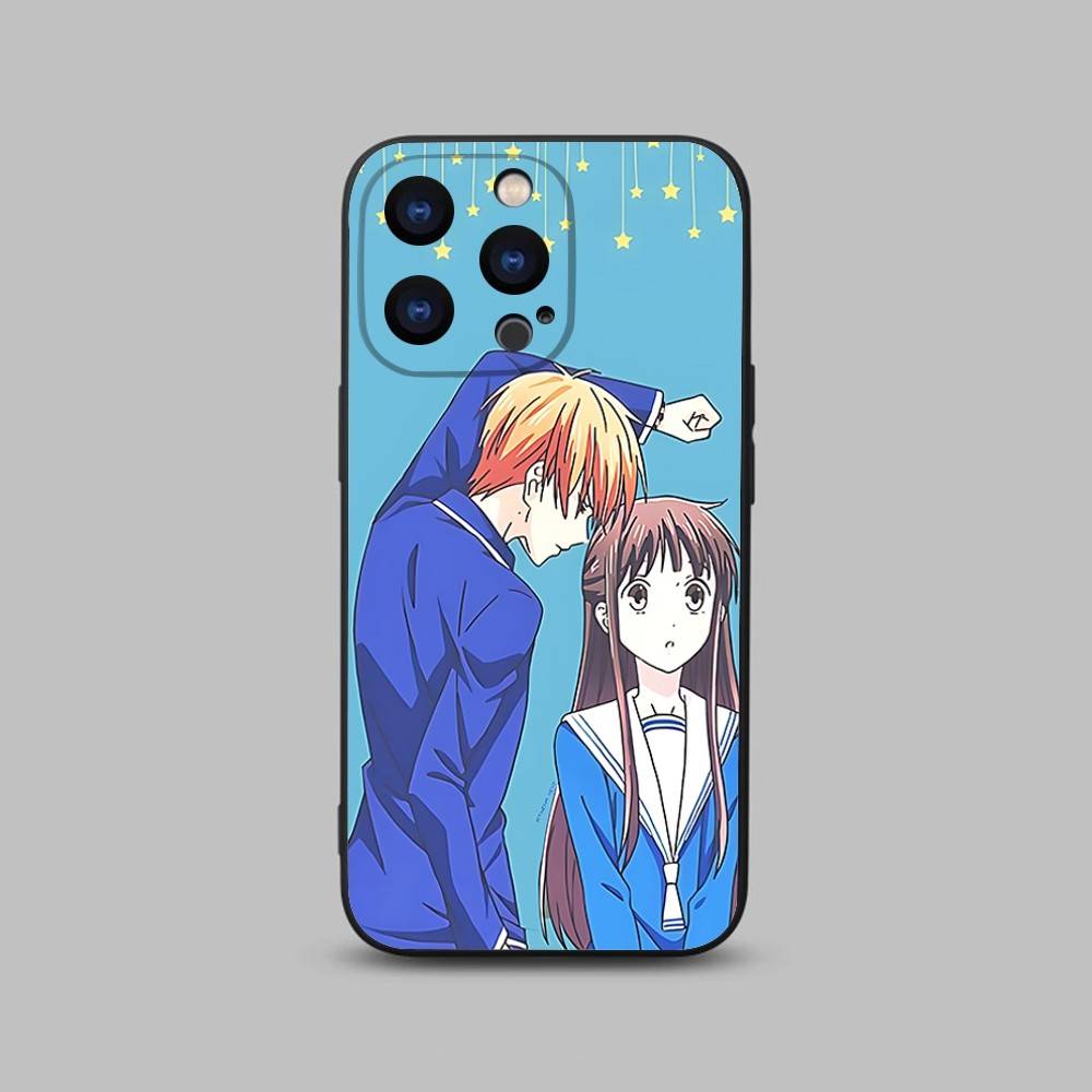 F-Fruit Anime B-Baskets Phone Case For iPhone 17,16,15,14,13,12,11,Pro,Max,Plus,X,XS,SE4,E,Mini,Soft Black Case