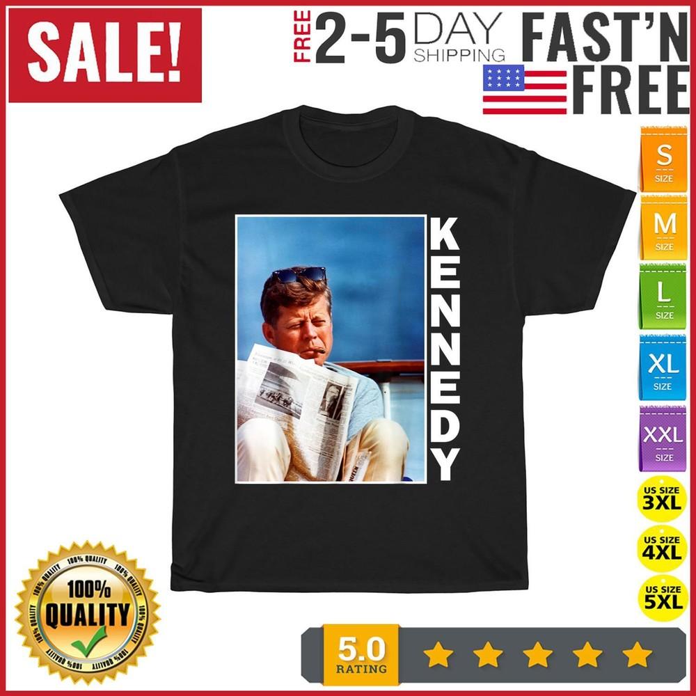 John F Kennedy Cigar Smoking Presidential Souvenir President T Shirt Men Women Unisex T-Shirt S