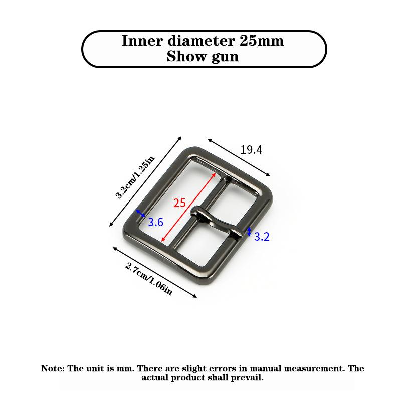 

Металлическая третья шестерня с игольчатой пряжкой для ремня, женская и мужская одежда, дизайн, половинная пряжка, багажная одежда, пряжка, аксессуары 25mm