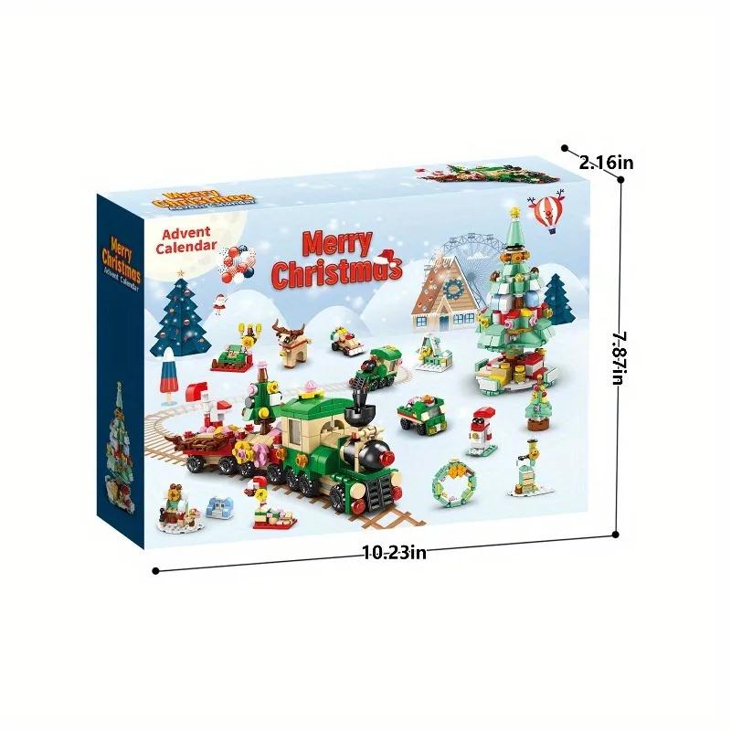 24 lata 6 w 1 ulepszona seria świąteczna zestaw klocków kreatywny zimowy domek wiejski DIY klocki zabawki dla dzieci prezent świąteczny
