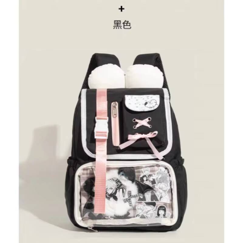 New Y2K Ita Backpacks Cute Girls Transparent Bags Students DIY Display Schoolbag Large Capacity Rucksacks Casual Travel Knapsack