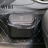 Easy To Install Car Litter Box Trash Can with Press-to-Open Lid High-Strength Hook Installation Small Seatback Pocket Hanging Odor-free Accessories