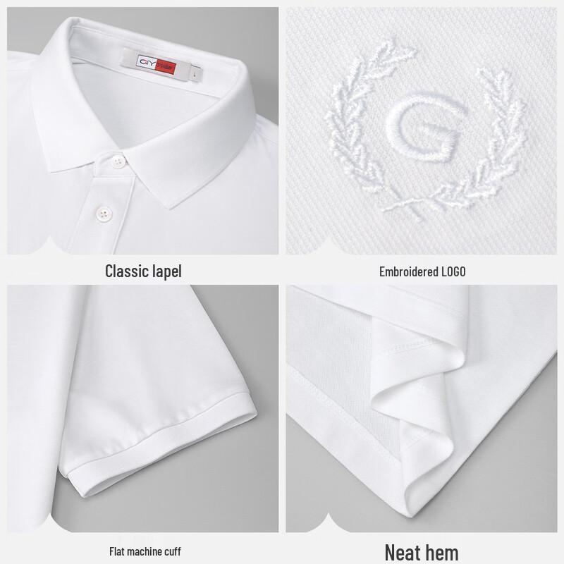 Goldlion Men's Casual Short-Sleeve Polo Shirt