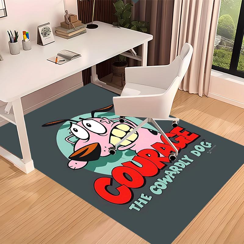 Courage the Cowardly Dog1 Printed Absorbent Washable Carpet, Non-Slip Bathroom Mats, Kitchen Rugs, Yoga Mat,Living Room Entrance, Camping Picnic Rugs