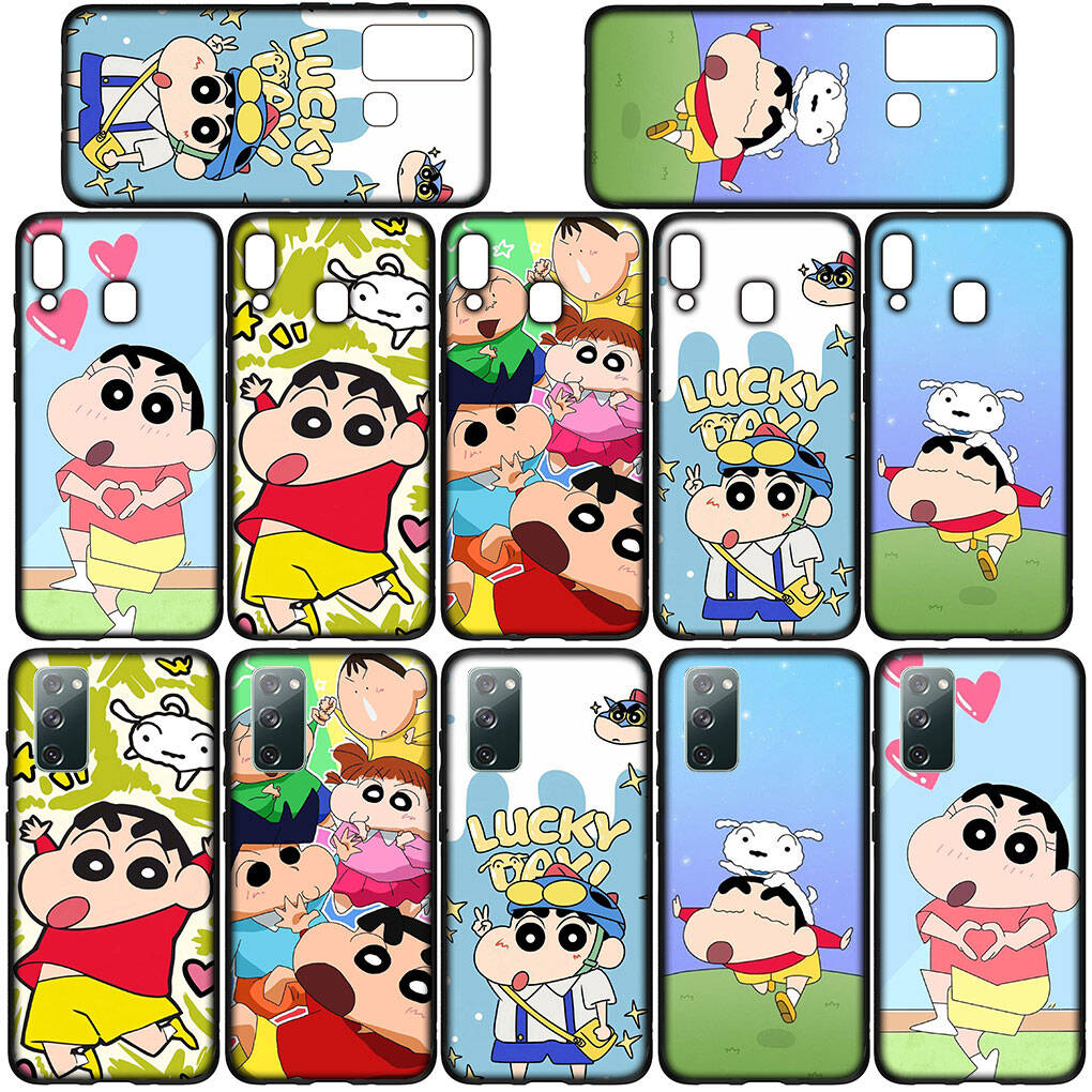 Cover for iPhone 17 16 15 Xiaomi Poco Redmi Note 14 13 12 X Pro Max Samsung Galaxy S25 S24 S23 OPPO Huawei Comics Crayon Shin Chan Shinchan Phone Case
