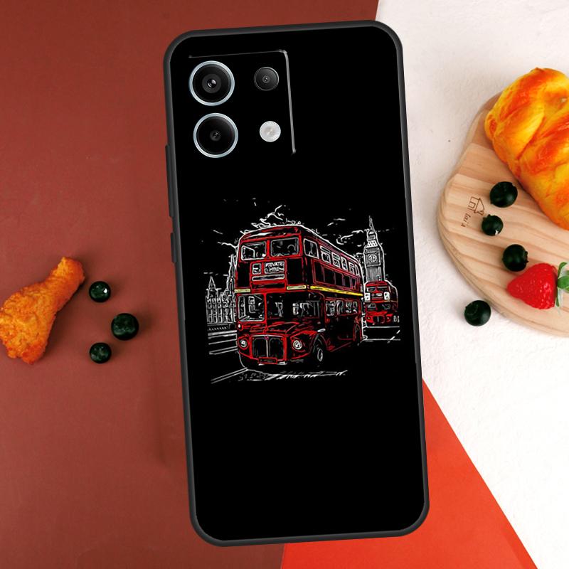 

Лондонский Красный Автобус Биг Бен Чехол Для Xiaomi Redmi Note 14 13 Pro 9 10 11 12 Pro 10S 11S 12S Redmi 13C 10C 12C 14C Чехол Redmi 10