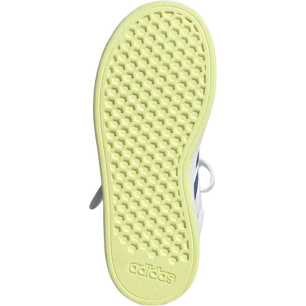Adidas Grand Court Fashion Versatile Mid-Top Kids Sneakers Kids Sneakers White Blue JR2584