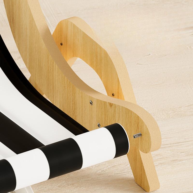 Summer Pet Ice Pad Black and White Striped Sofa Lounge Chair Removable and Washable Cat Hammock Camp Bed Cat Nest Suitable for All Seasons