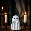 1 Cute and Soft Little Ghost Figurine Ornament, Healing-Style Desktop Decoration Resin Craft, Adds Fun Atmosphere To the Home, Suitable for Halloween 