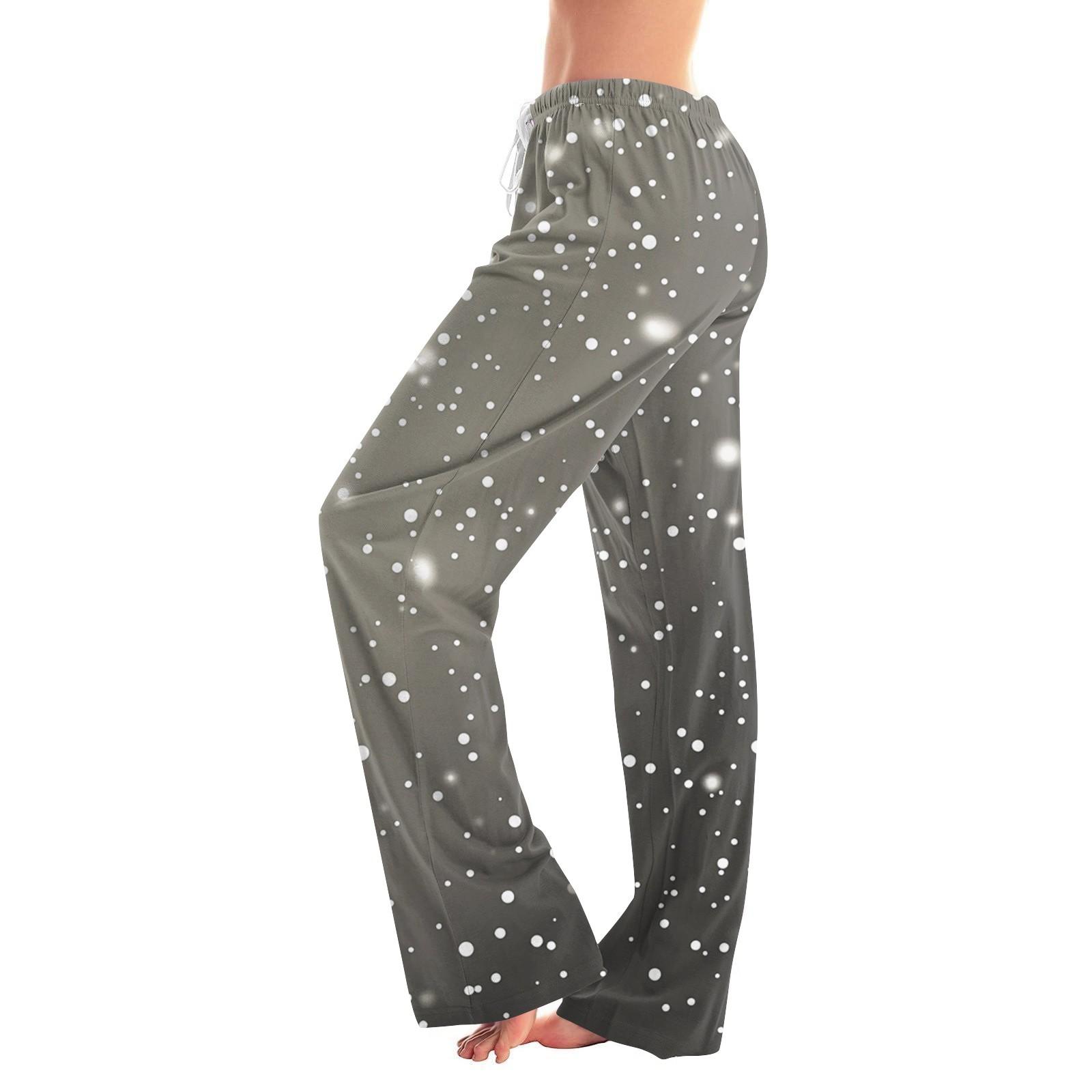 

Женские модные свободные повседневные брюки с принтом в горошек XL