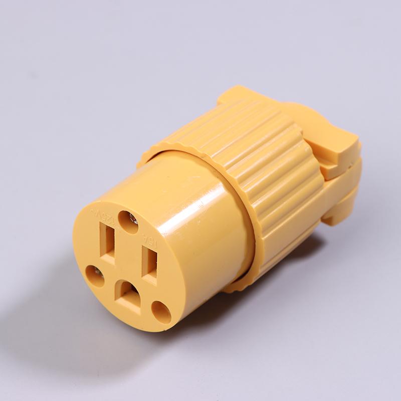 Yellow America L5-15R L5-15P L6-15R 6-15P Type B 15A Us Industry Power Socket Plug Male Female 3 Pole Locked Wiring Connector
