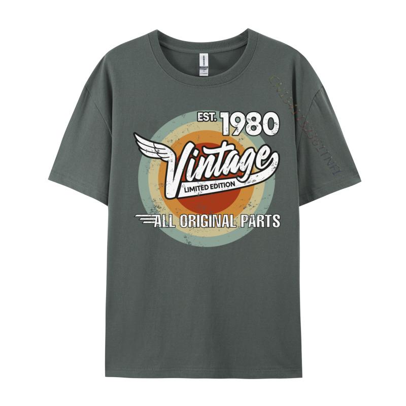 Unisex Clothing 1980 Born Made In 1980 Vintage Biker Birthday Gifts For Unisex Printed Tshirt Classic T Shirt Leisure Tshirt