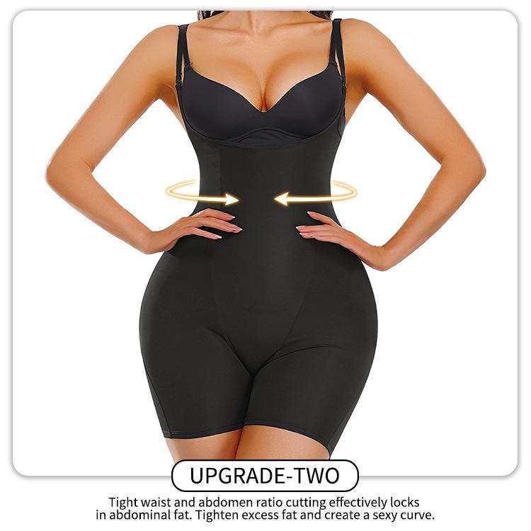 Step-in Back Closure Butt Lifter Spaghetti Strap Full Body Shaper, Tummy Control Body Shaping Bodysuit for Women