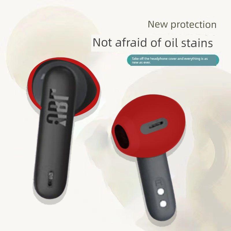 

Colorful Pod Protective Cover Waveflex Earphone Case Cartoon W300 Bluetooth Headphone Case Live Pro2/Pro + Silicone C260twsfree2 One-Piece Soft Case jbl c260tws Chinese Red Pair