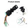 Ignition Key Switch Plastic + Metal Replacement 3 Position