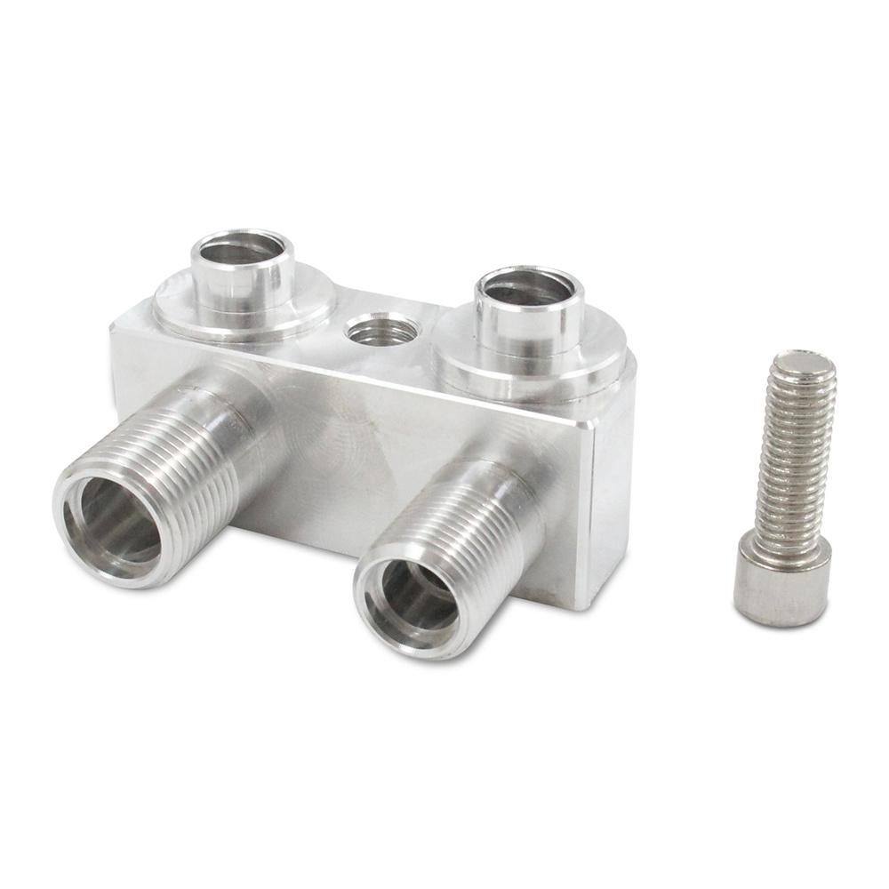 AC Compressor Adapter Fitting CNC Machined Billet Aluminum For LSX LS1