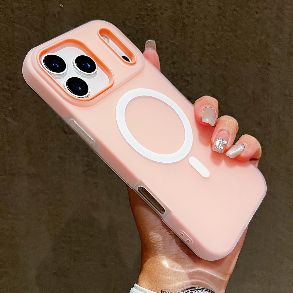 Funda de Lujo Candy Magsafe Carga Inalámbrica Mate para iPhone 17 Pro Max 17 Pro 17 Air 17 Magnética Protección Fundas Bumper Cubierta