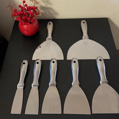 One-Piece Stainless Steel Putty Knife Spackle Tool Painters Knife Spatula Scraper for Floor Wall Ceramic Tile Grout