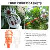 Strumento per la raccolta della frutta Raccoglitore per la raccolta della frutta in plastica per serra Dispositivo per la raccolta del giardino della fattoria Strumento per serre da giardino senza manico