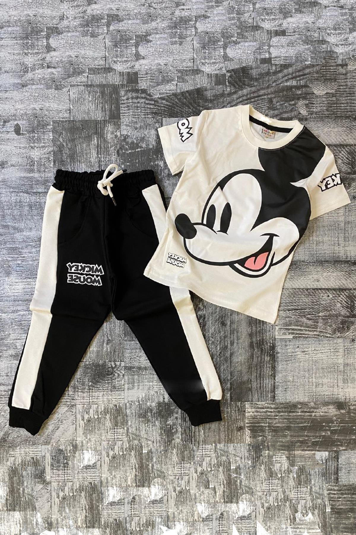 

Черный спортивный костюм с рисунком Микки Мауса для мальчиков 3–10 лет