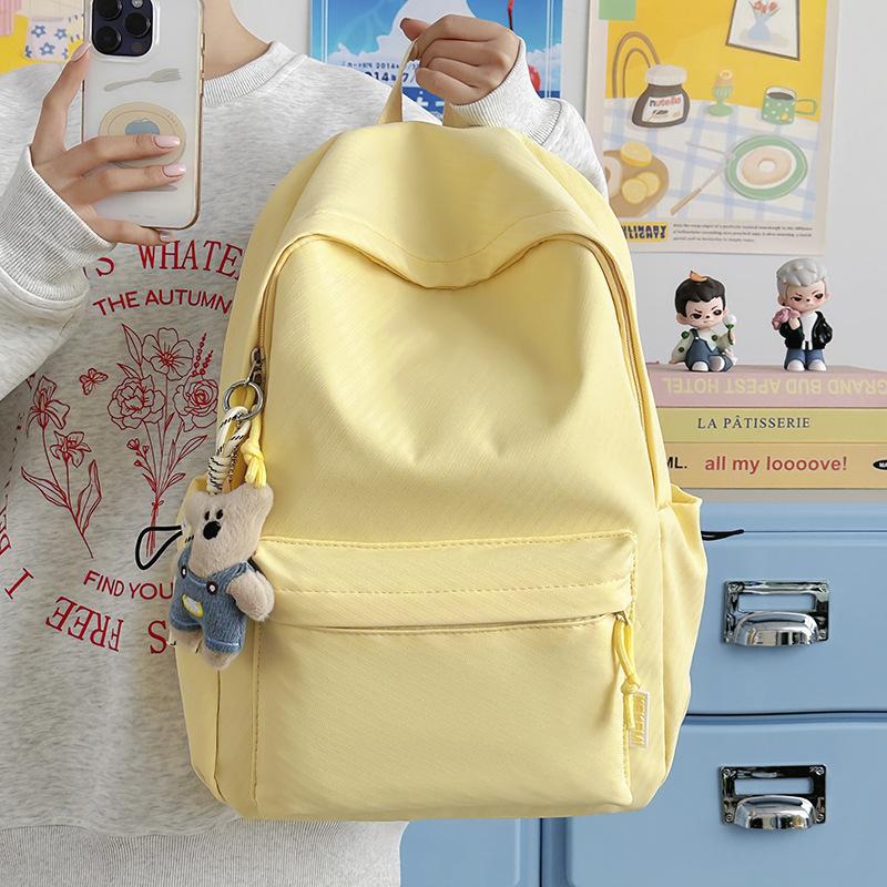 Zaino, zaino di grande capacità per ragazze, studenti delle scuole medie, ragazze, zaino semplice e versatile in stile giapponese per scuole superiori e università