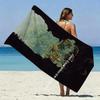 Tropical Jungle Landscape Beach Towel Patterned Sunscreen And Windproof Suitable For Swimming Pool Camping Travel