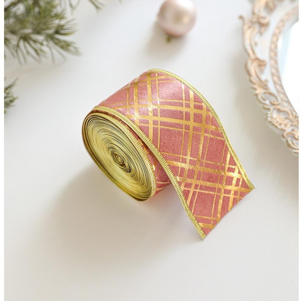 2m Fabric Swirl Ribbon Xmas Gift Burlap Ribbon New Christmas Ribbon