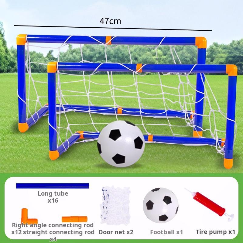 Folding Mini Football Soccer Ball Plastic Material Removable Goal Post Net Kit High-strength Children Indoor Outdoor Child Birthday Gift Idea