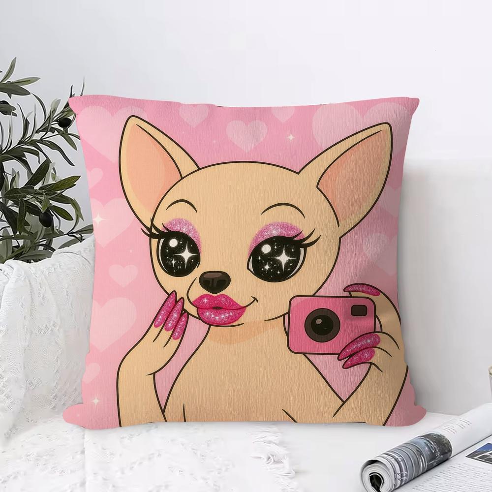 

Animal Cute Pillow Case Square Pillow Bedroom Sofa Leisure Comfort Cushion Living Room Home Decoration 12x12Inch