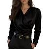 Women's French Luxury V,Neck Slim Fit Elegant Versatile Blouse