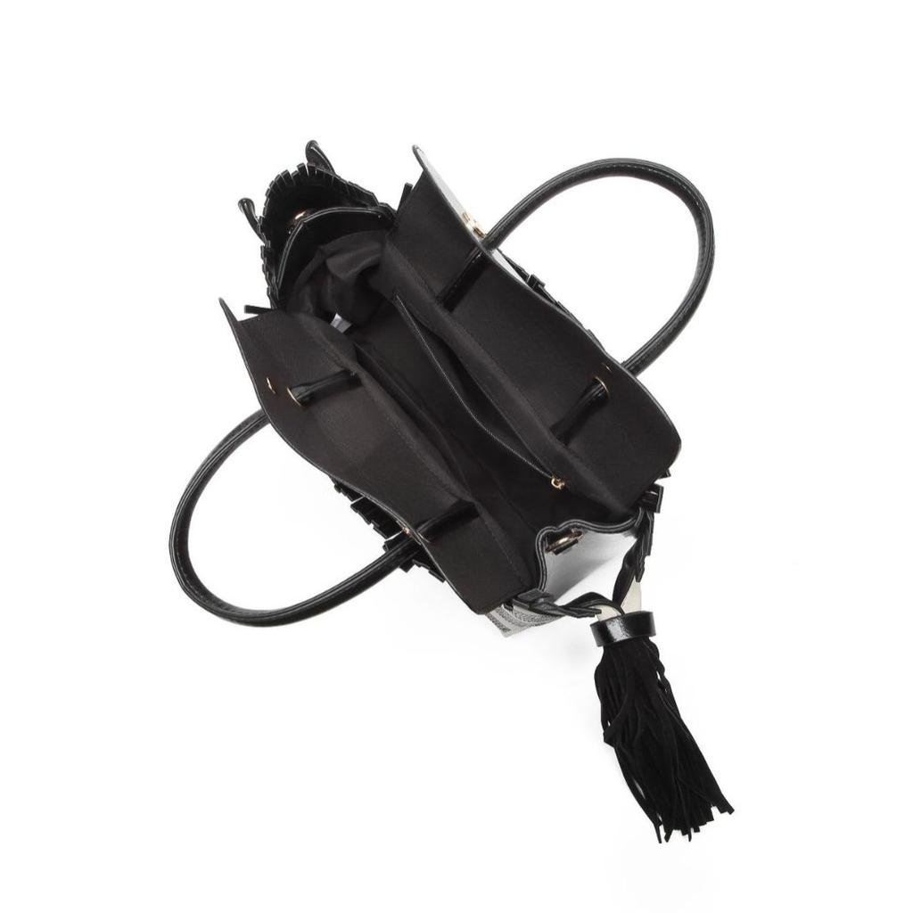 Niche Design Zebra Handbag Personalized Contrasting Color Shape Single Shoulder Oblique Span Bag